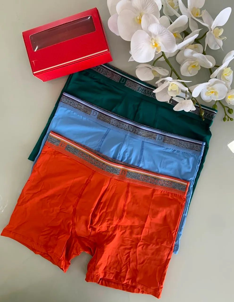 Cueca Boxer diamantes 