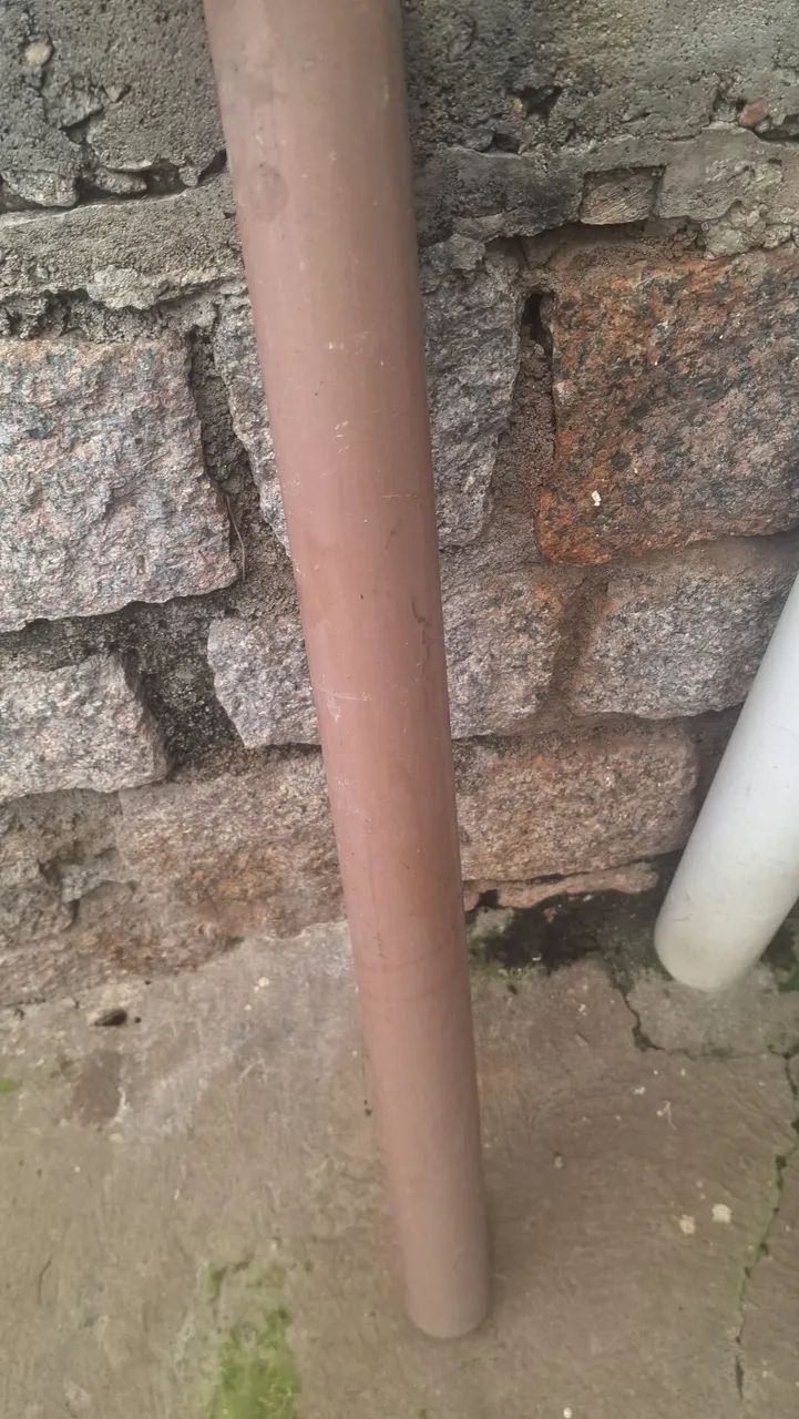 Cano 75mm de água marron