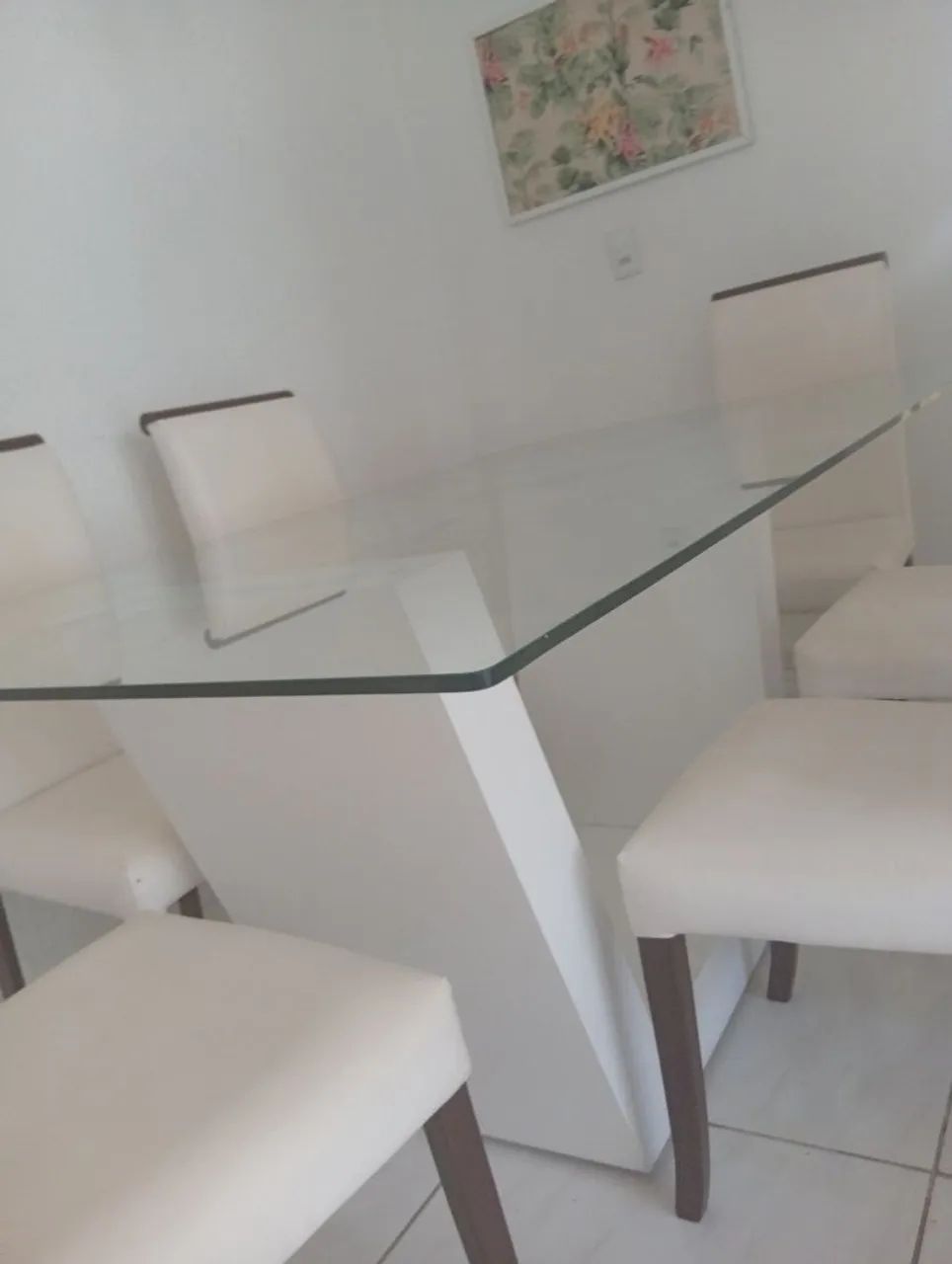 Mesa de vidro 6 lugares  - Foto 2