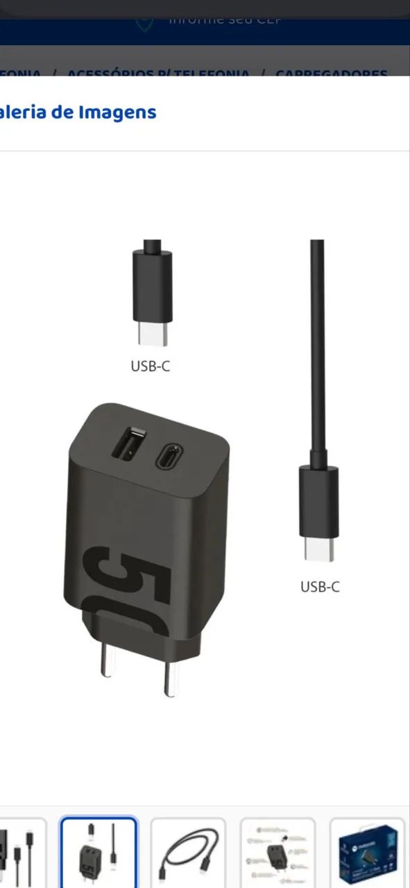 Carregador celular 