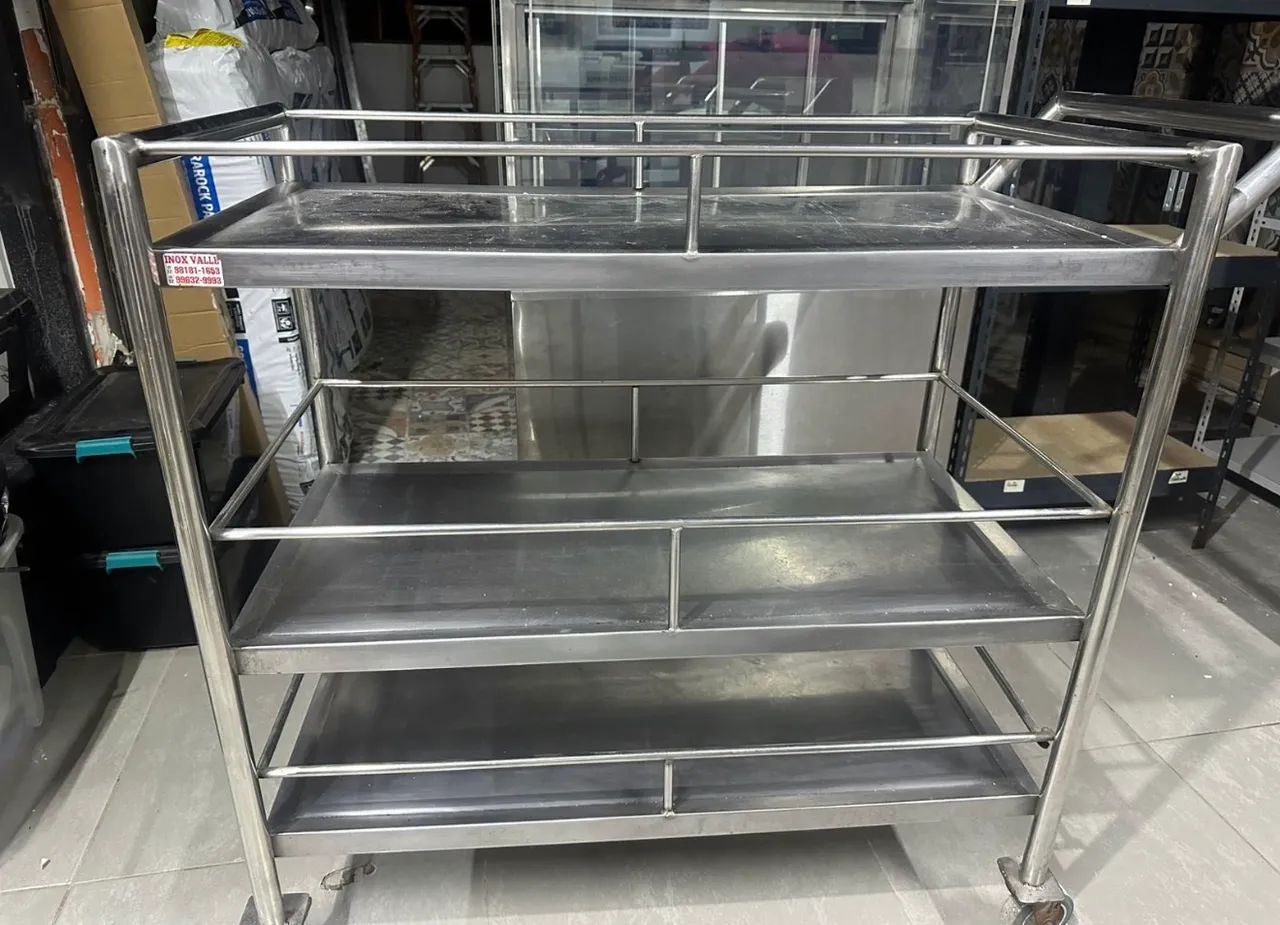 Carrinho de inox para bares e restaurantes  - Foto 3