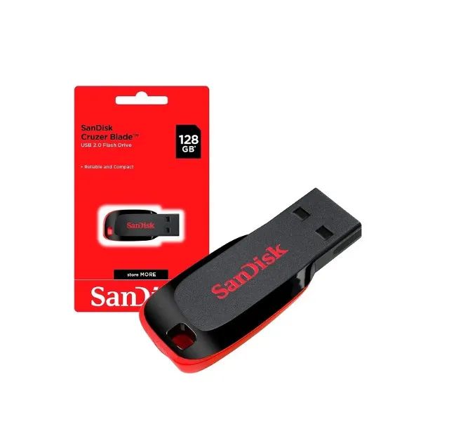 Pen Drive 128gb Sandisk Cruzer Blade 