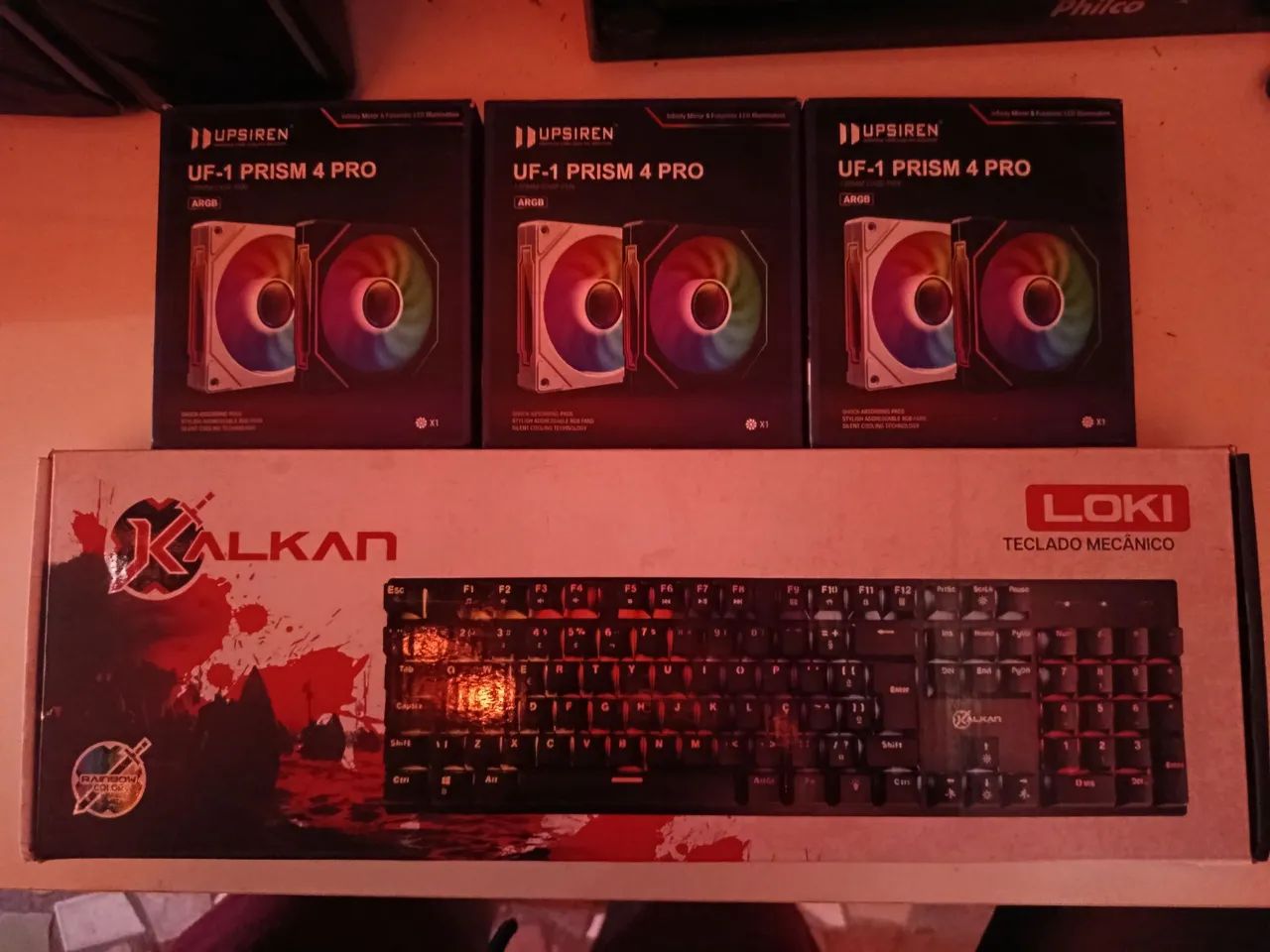 Teclado mecânico e coolers  - Foto 2