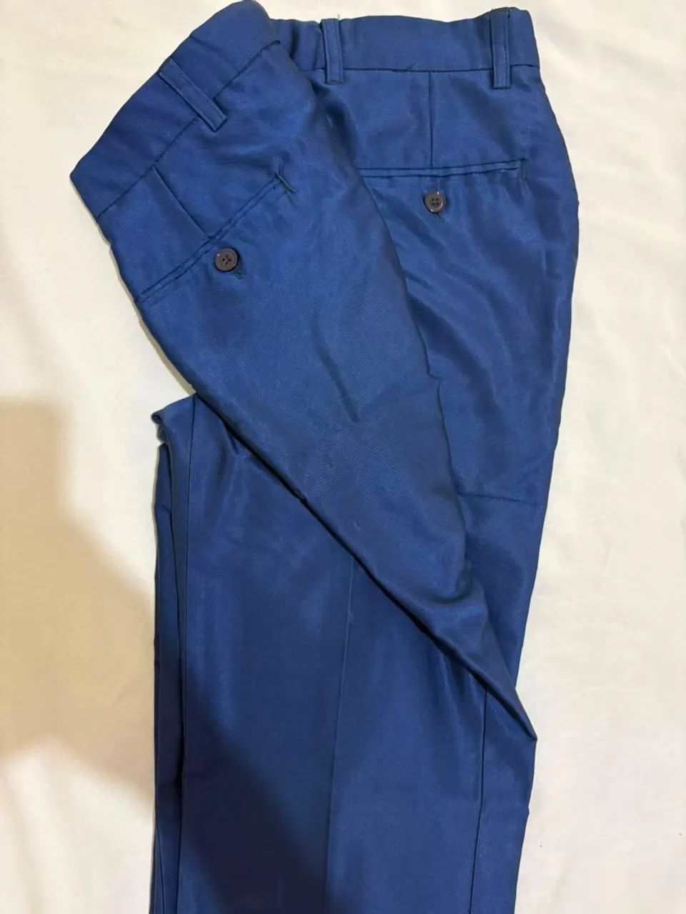 Terno elegante azul tamanho 44 com a calça  - Foto 4