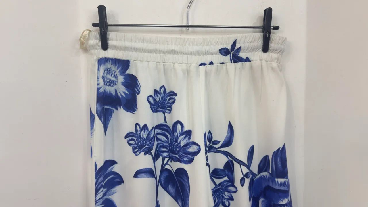 Calça Pantalona Farm off white TAM. P - Foto 5