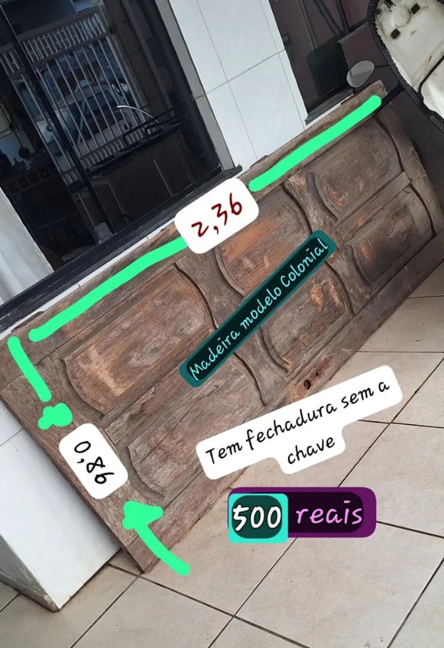 Porta madeira maciça 