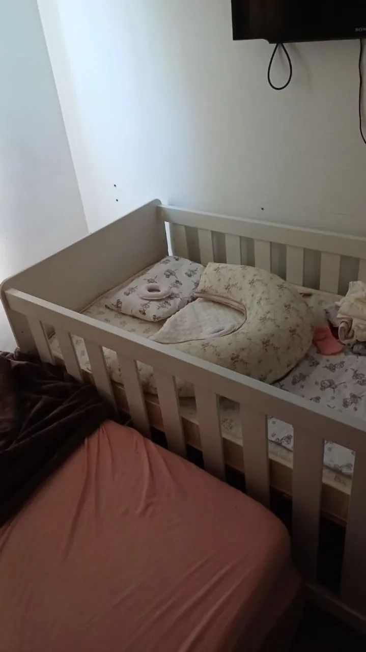 Berço Cama 3 em 1 para criança + colchão abracadabra - Foto 2