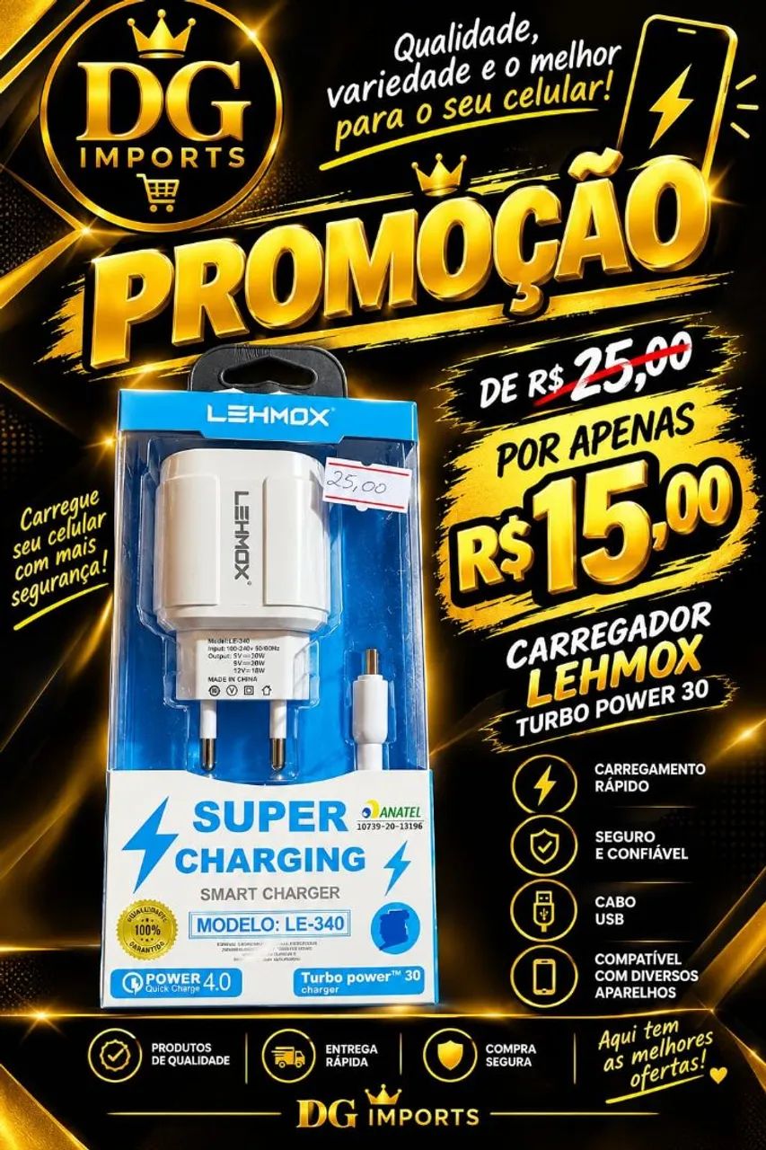 Carregadores e tudo mais ...