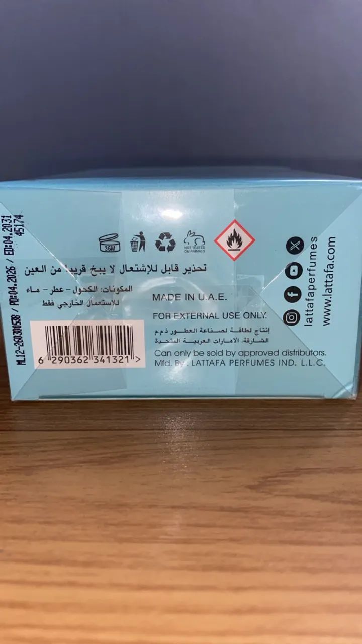 Perfume lattafa opulent dubai 100ml - original - lacrado - Foto 4