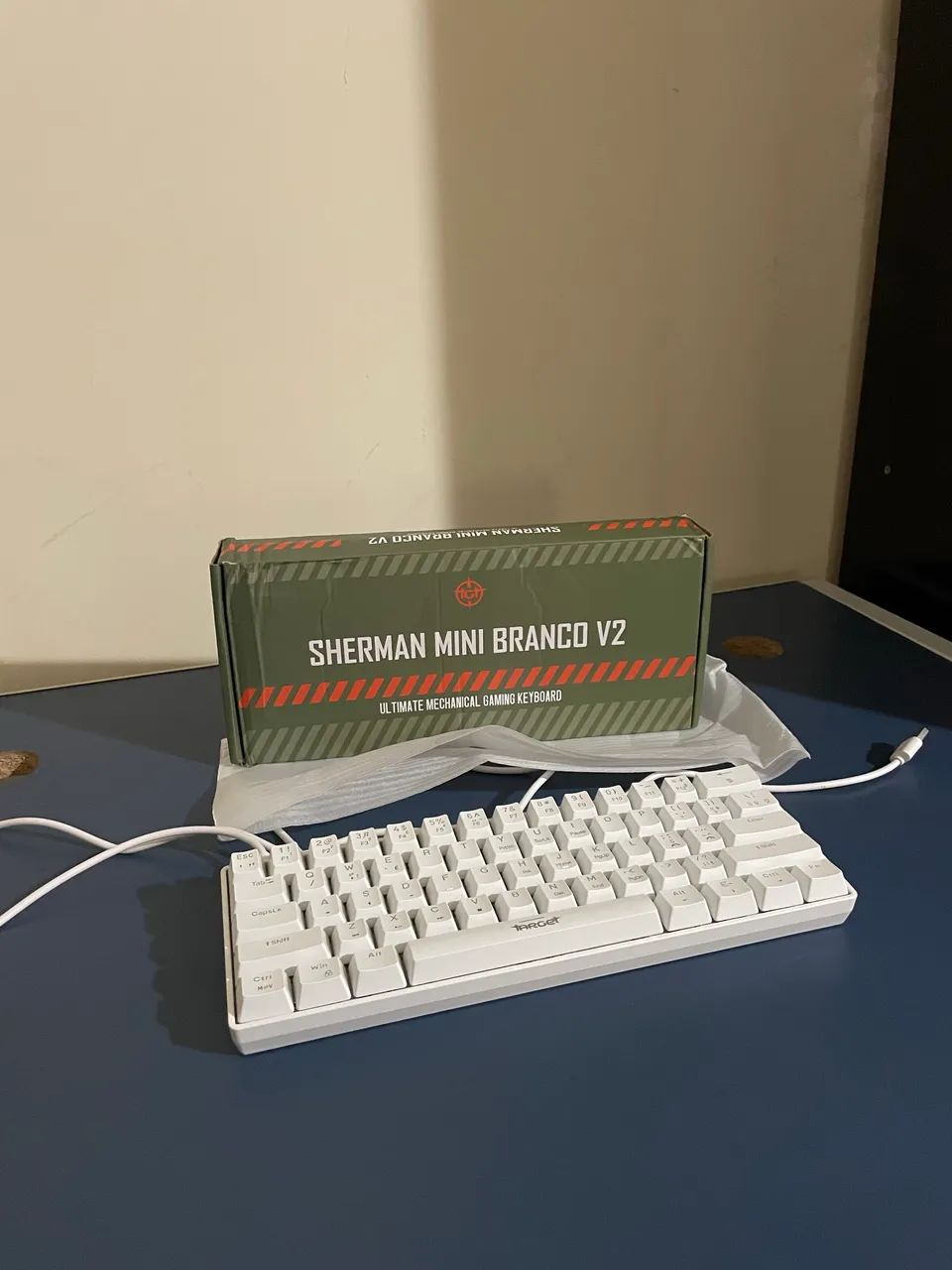sherman mini branco v2 ultimate mechanical gaming keyboard