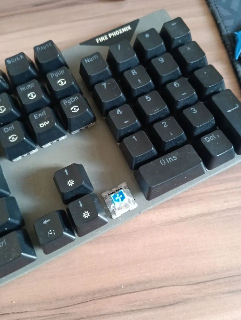 Teclado mecânico switch BLUE semi novo  - Foto 2