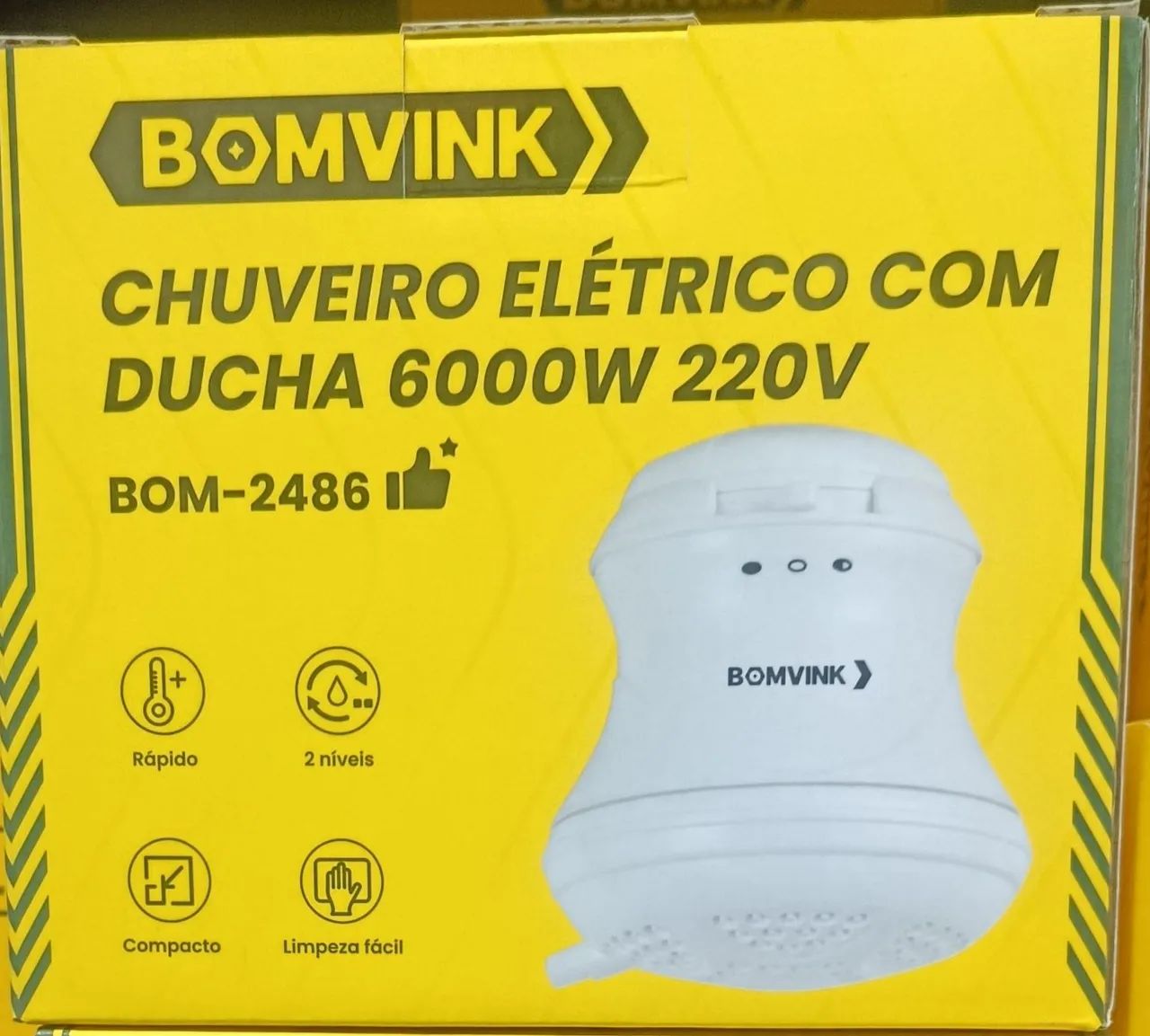 Chuveiro Eletrônico Com Ducha 6000W 220V