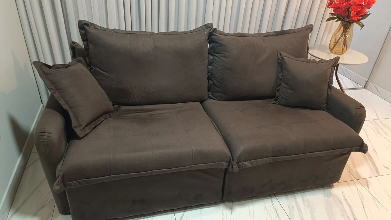 Vendo sofá cama da marca Cama inBox, com apenas 4 meses de uso. - Foto 4