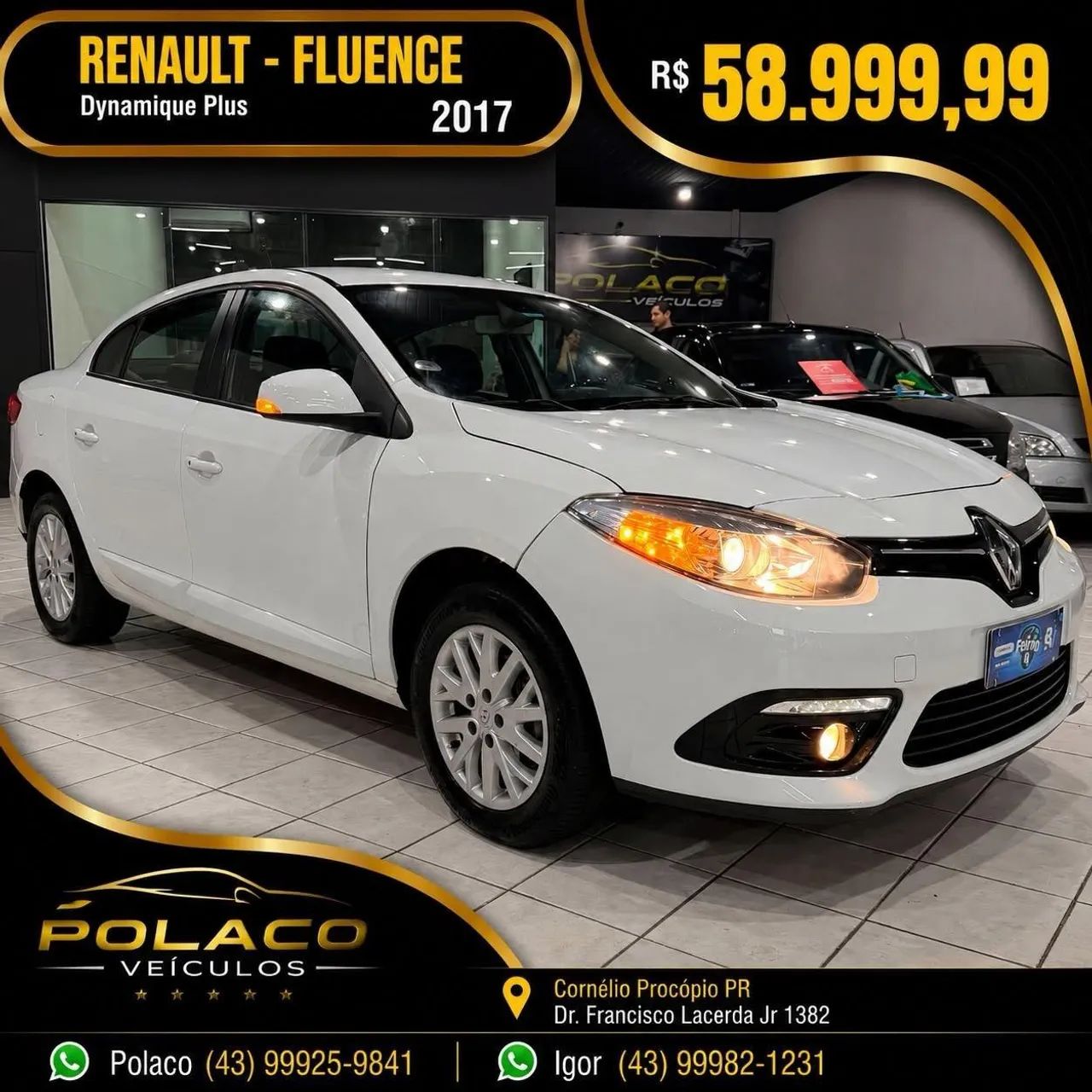 Renault Fluence FLUENCE Sed. Dyn. Plus 2.0 16V FLEX Aut. 2017