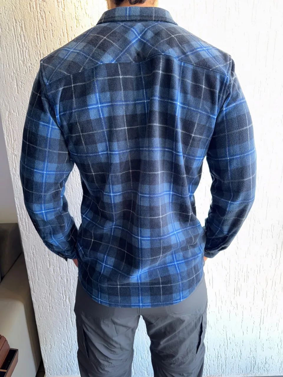 Camisa Fleece Oneill xadrez azul - Foto 2