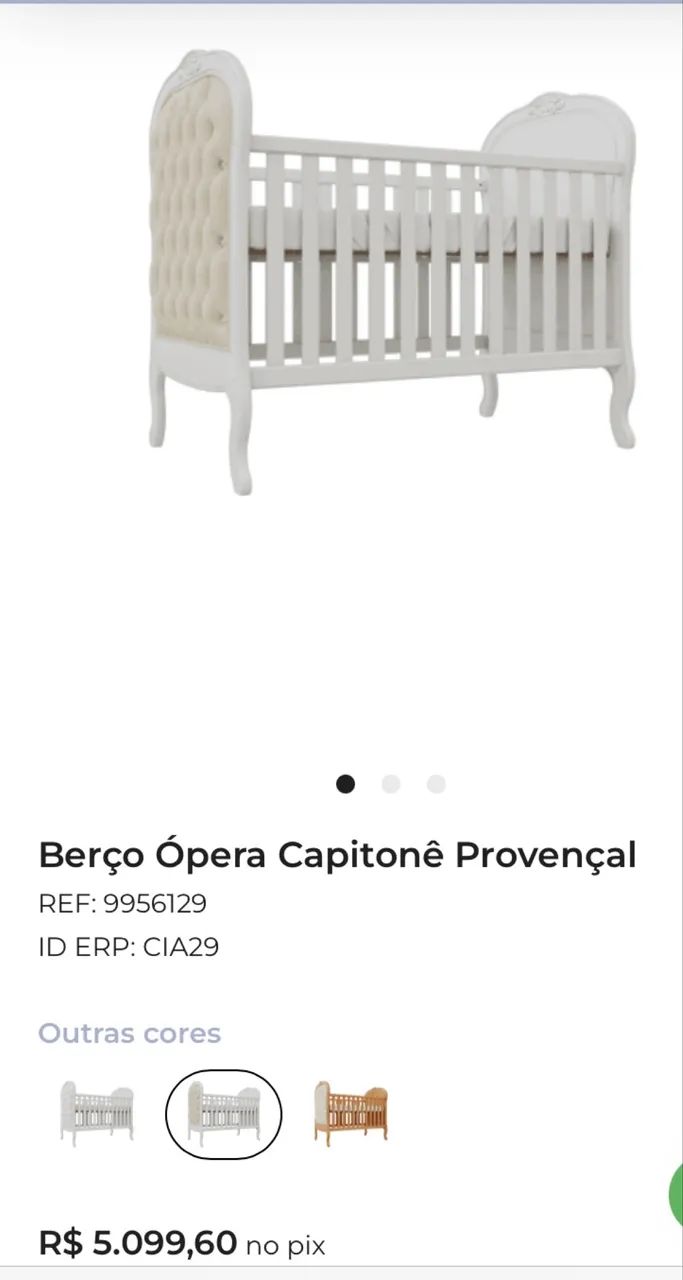 Berço Ópera Capitonê Provençal - Foto 2