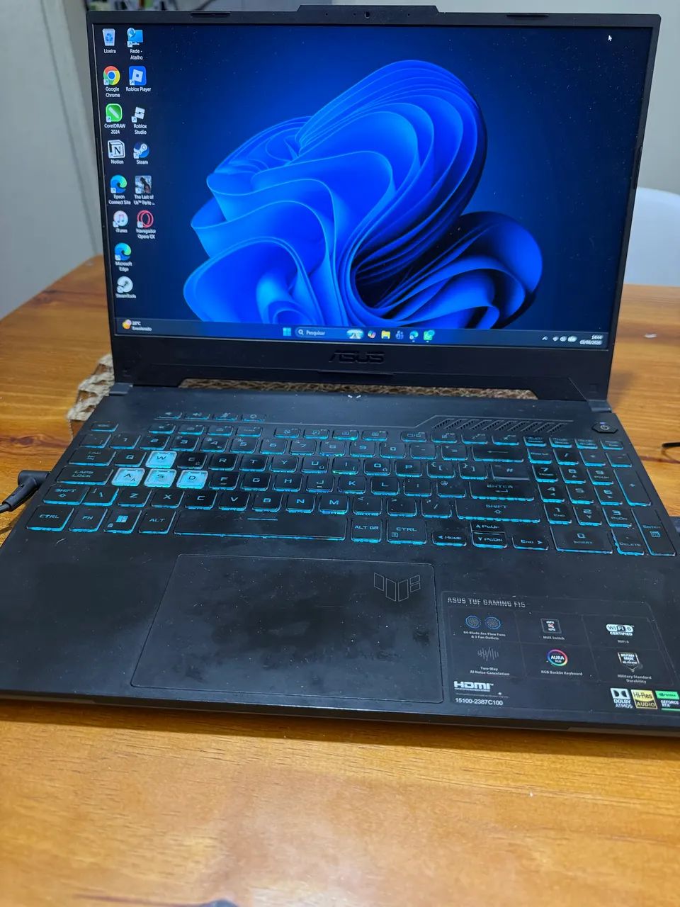 Notebook gamer ASUS TUF 15