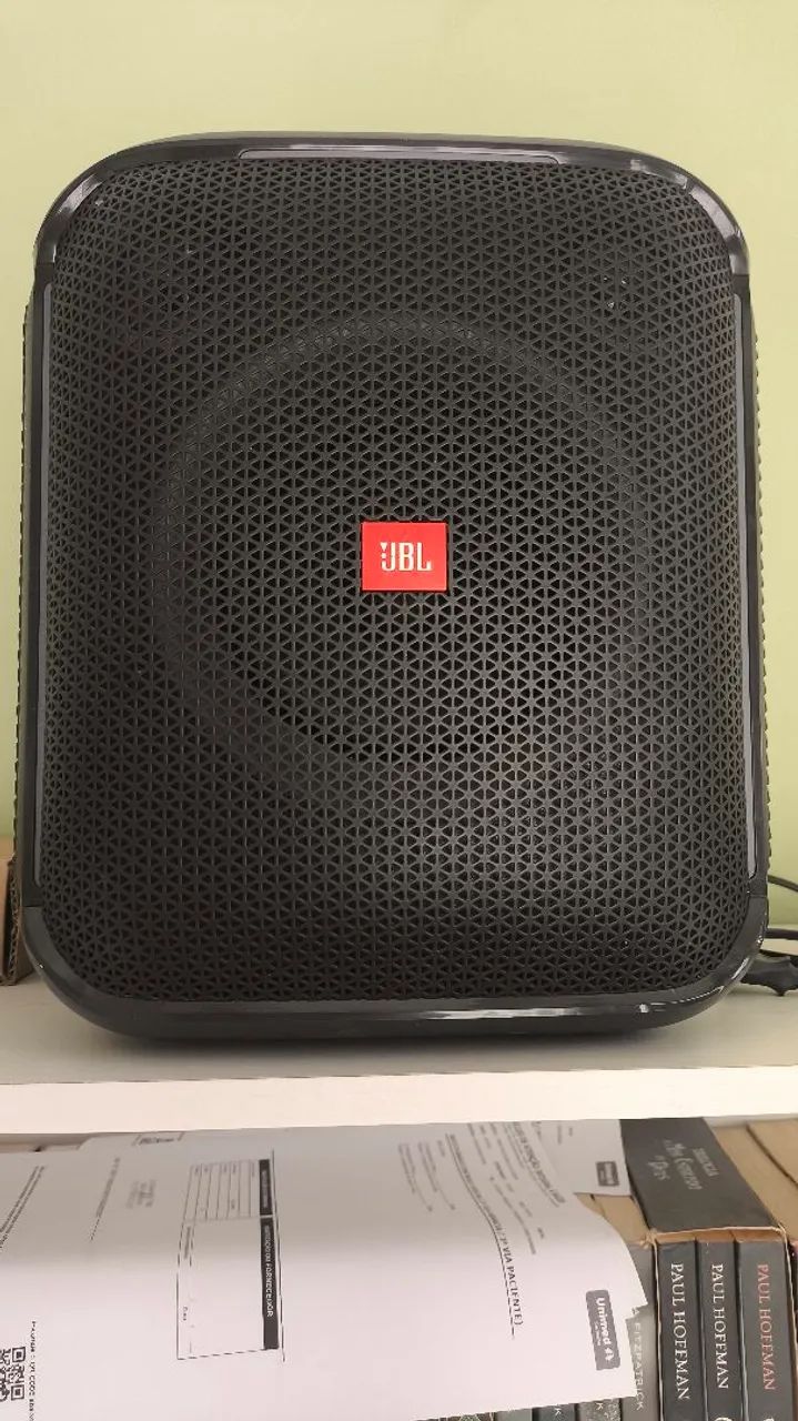 JBL Party Encore com microfone karaoke