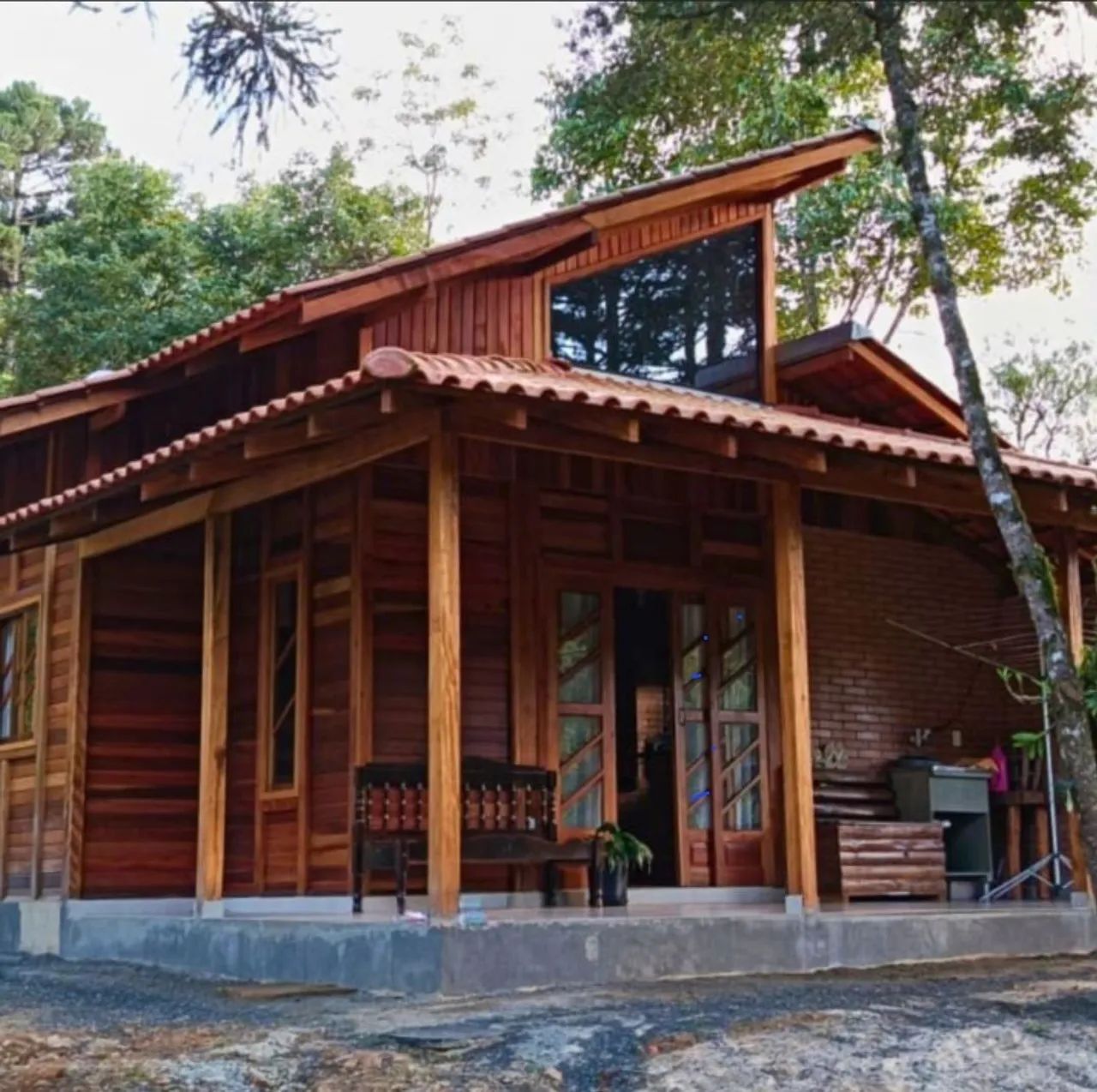 Casas de madeira deck e pergolados. - Foto 4