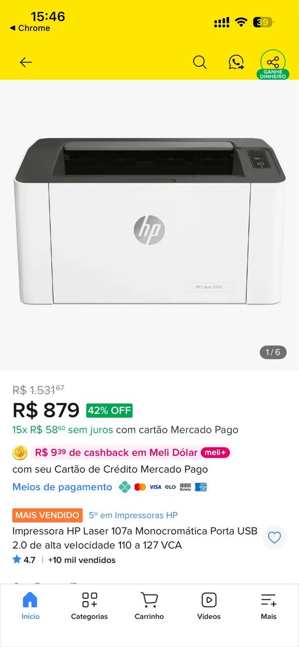 Impressora HP laser - Foto 2