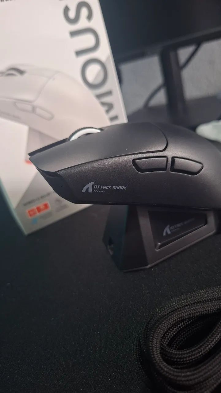Mouse Attack Shark X11 - Preto - Foto 2