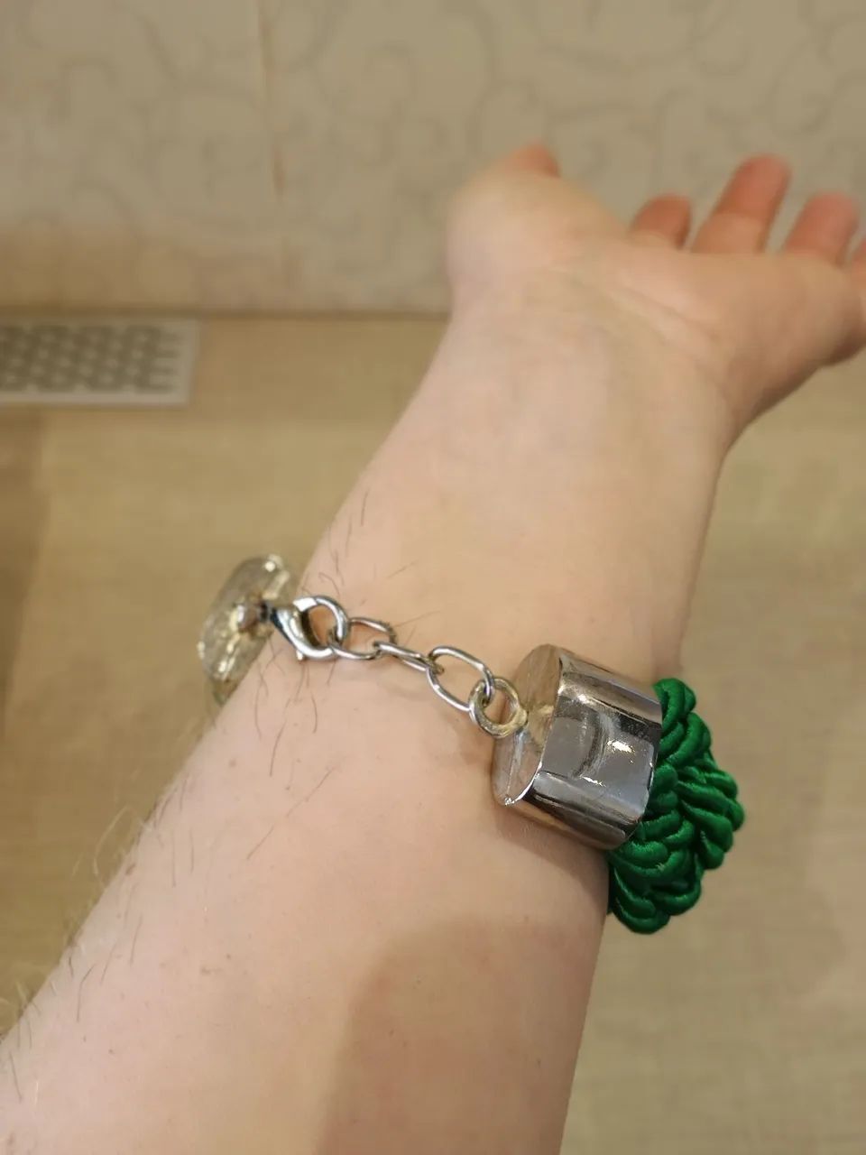 Pulseira Mercadinho Chic cordão verde - Foto 3