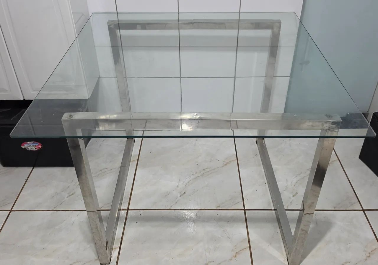VENDO MESA DE VIDRO - Foto 4