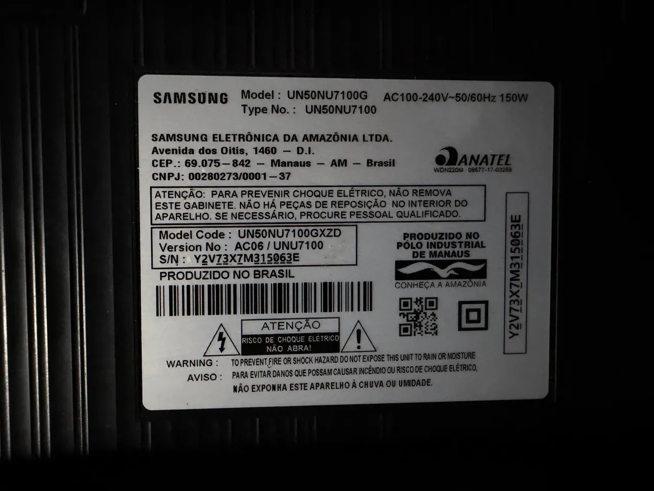 TV LED UHD SAMSUNG SMART SAMSUNG LED 50 - COM DEFEITO! - Foto 3
