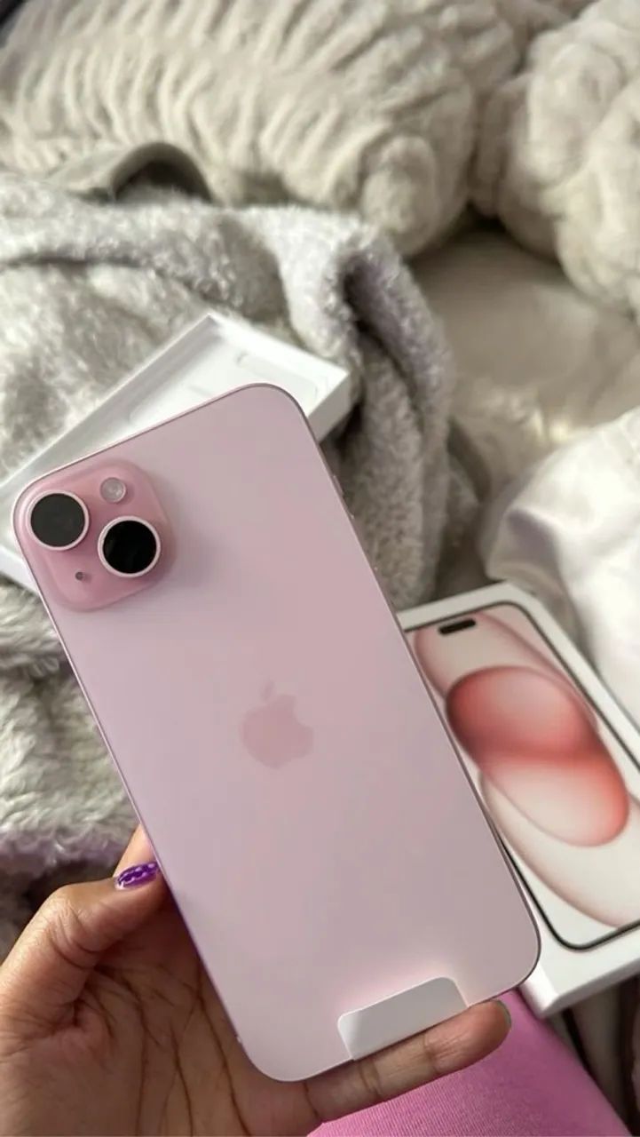 iPhone 15 com nota fiscal 256GB Rosa