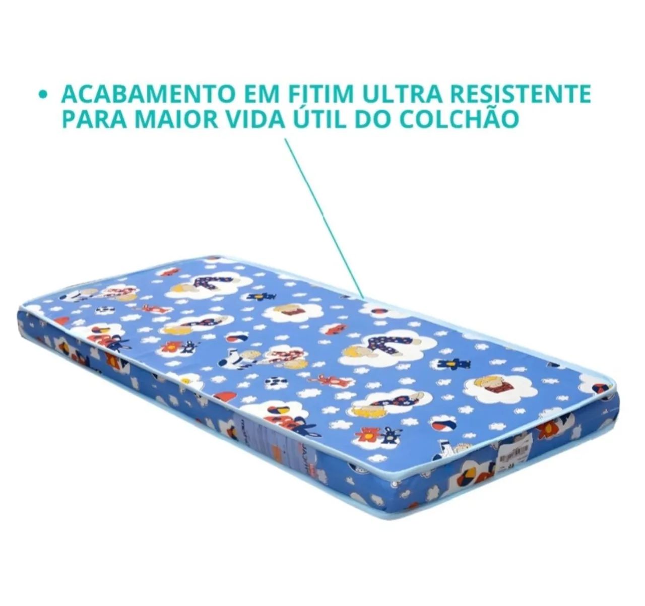 Berço com colchão, lençol e mosquiteiro.  - Foto 4
