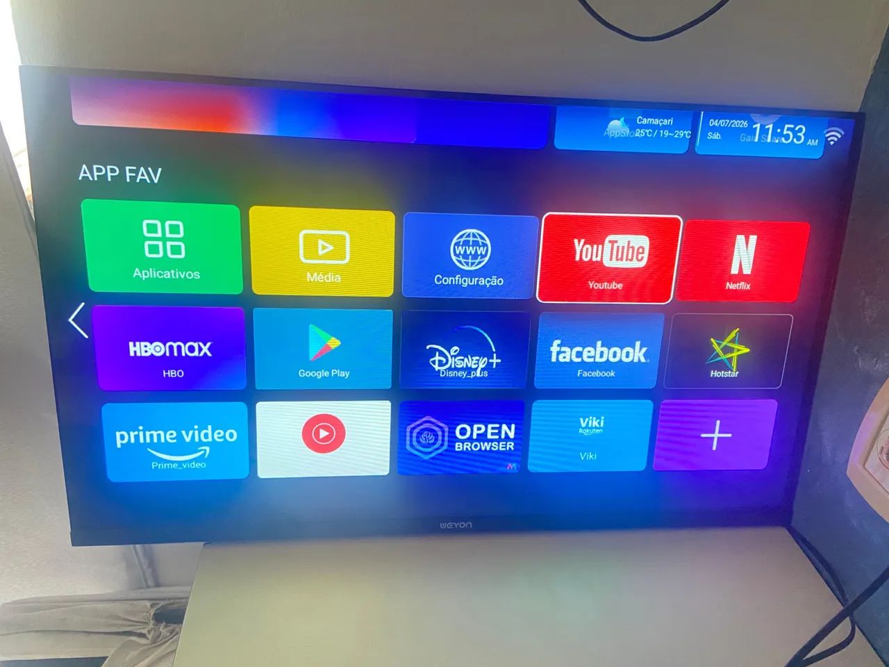 Smart Tv 32" Led Hd Weyon - Foto 2