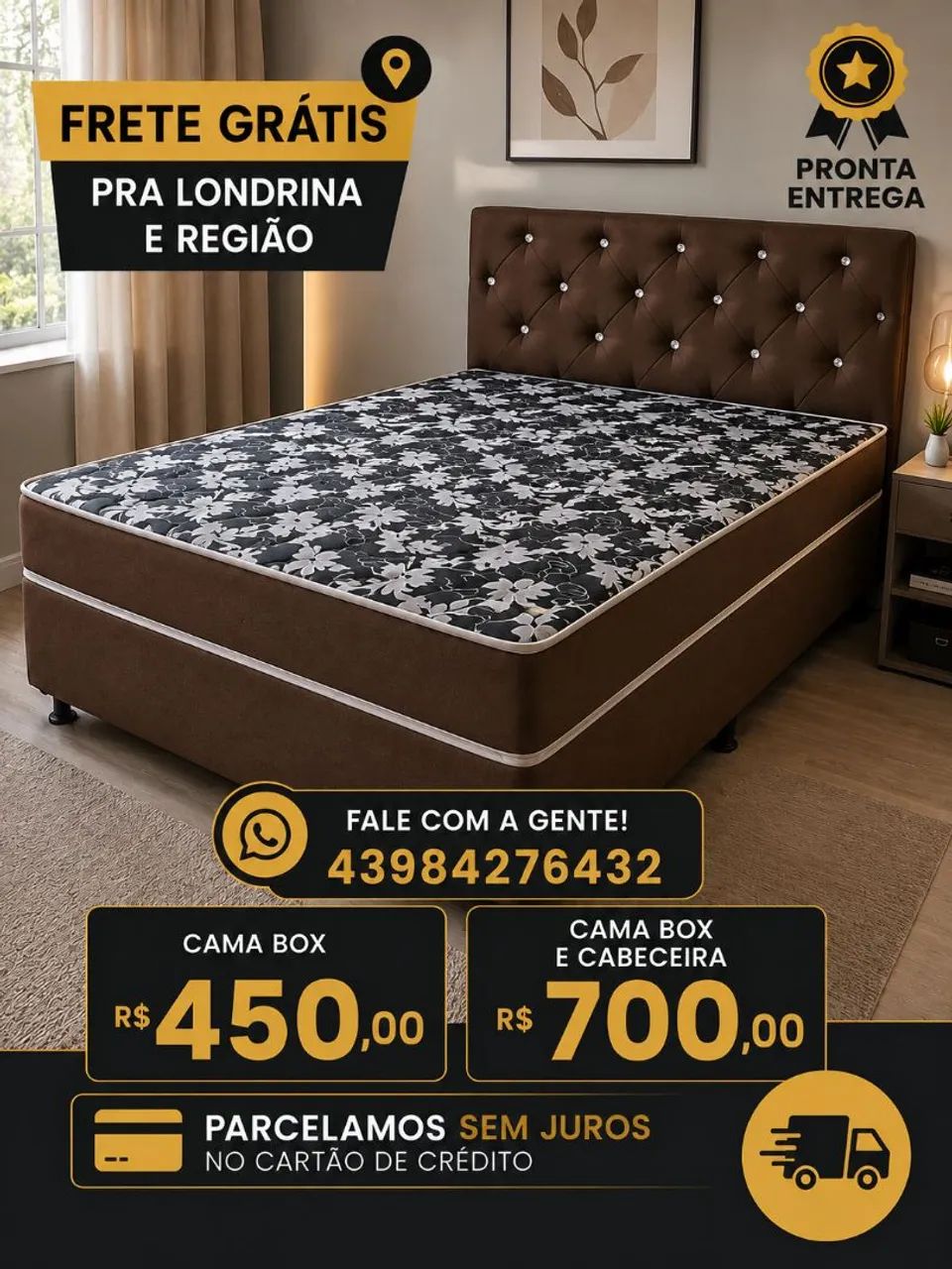 Cama box casal nova conjugada 