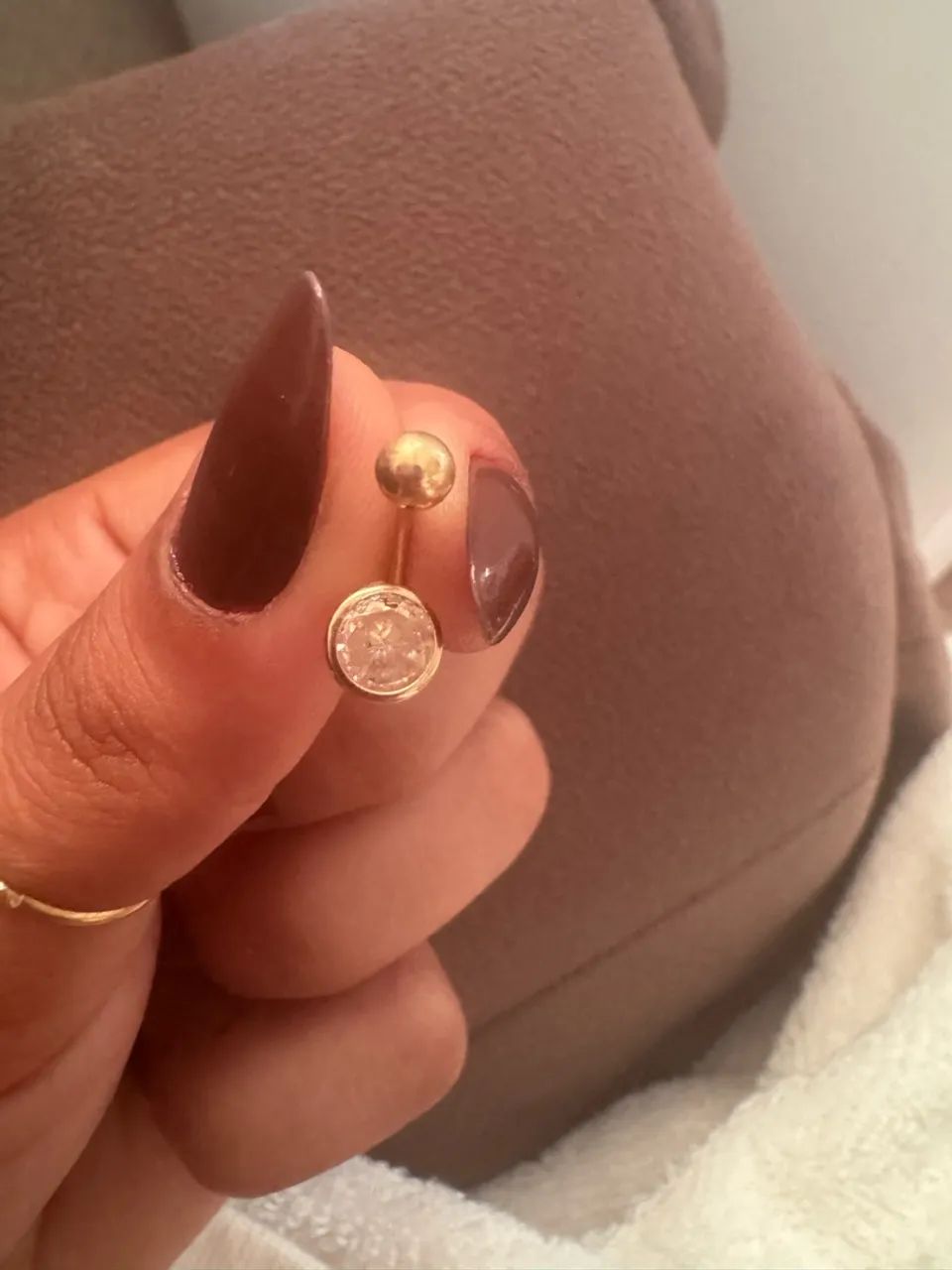 Piercing de umbigo ouro 18k - Foto 3