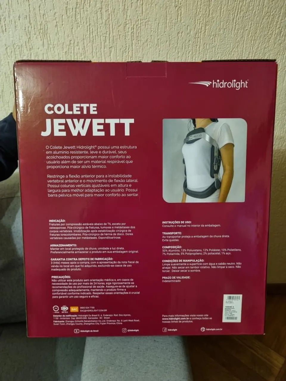Colete ortopédico, Coluna