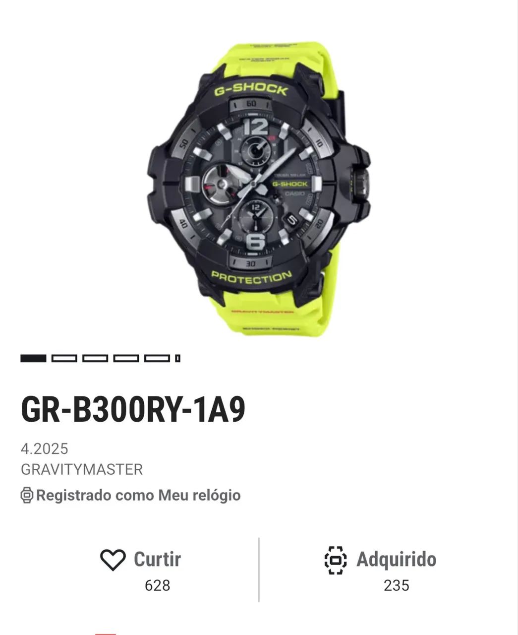 Relógio G Shock GravityMaster GR B300RY - Foto 3