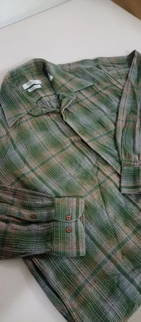 Camisa xadrez manga longa 
