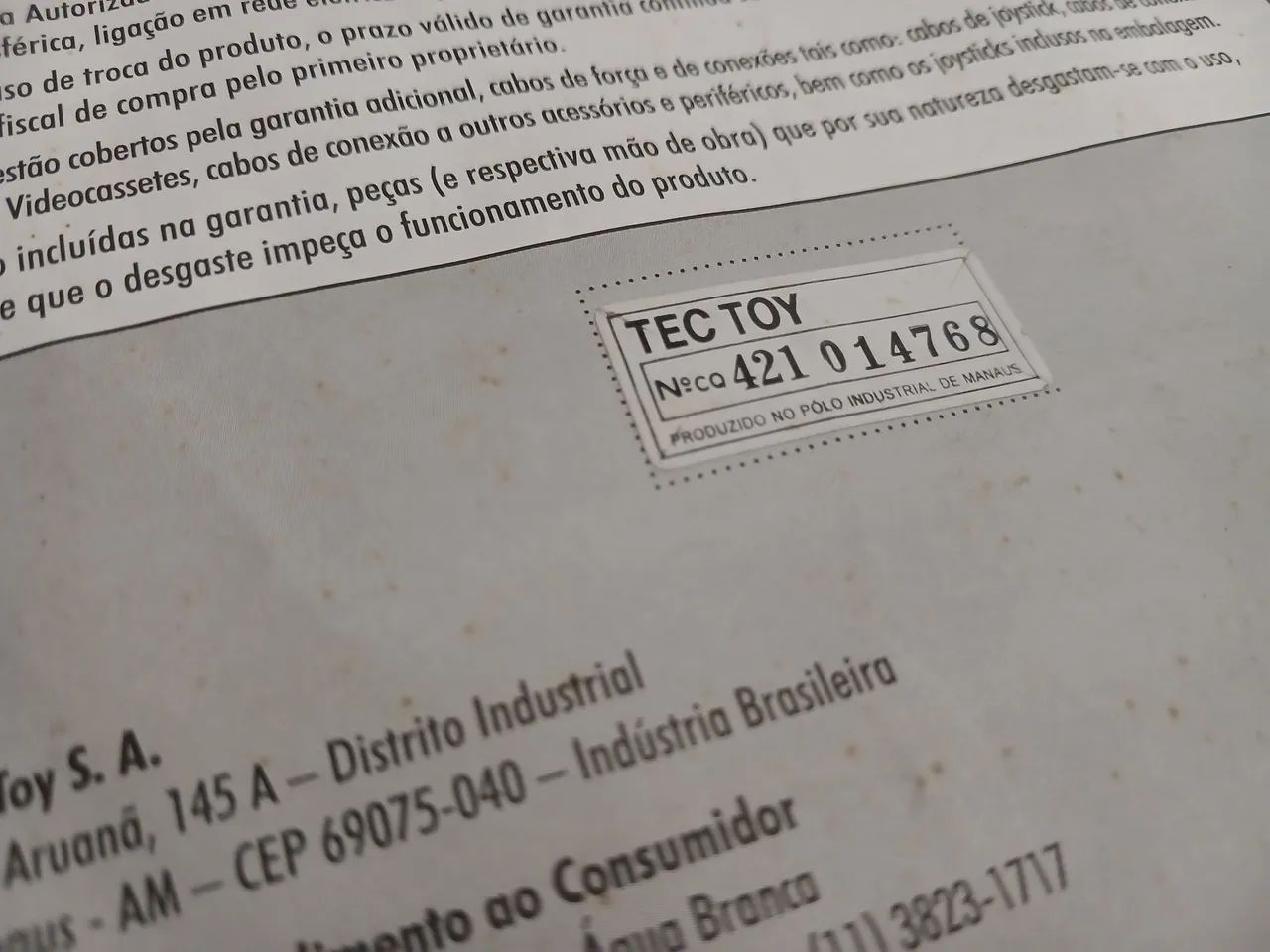 Manual original para Master System 3 Collection Tec Toy - Foto 4