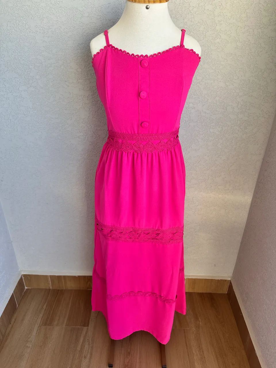 Vestido rosa feminino 