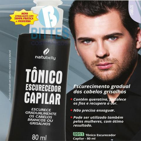 Tônico Capilar Natubelly Preto Escurece Fios Cabelos Branco - Foto 4