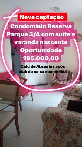Condomínio Reserva Parque 3/4 suíte varanda 2 andar 195.000,00