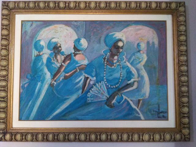 Quadro óleo sobre tela antigo ano 1971