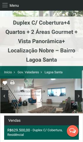 Duplex C/ Cobertura+4 Quartos+2 Áreas Gourmet+Vista Panorâmica-B. Lagoa Santa - Foto 13