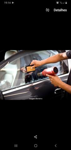 Fumê em carro e residência