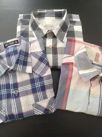 Camisas Xadrez Tam G - Kit com 3 - Ótimo Estado