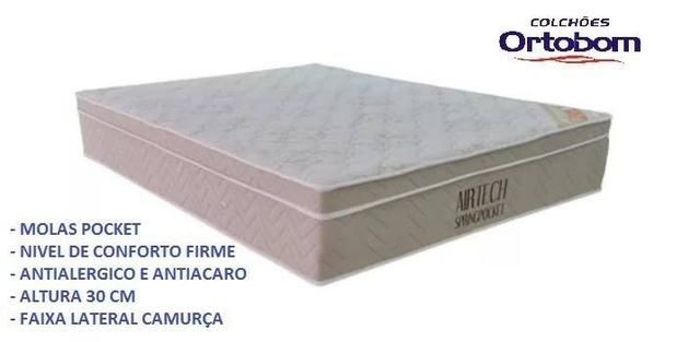Quarto cama colchão casal Ortobom molas  - Foto 2