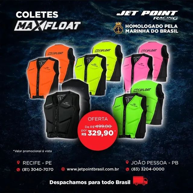 COLETE MAXFLOAT, Homologado Pela Marinha, Despachamos para todo Brasil