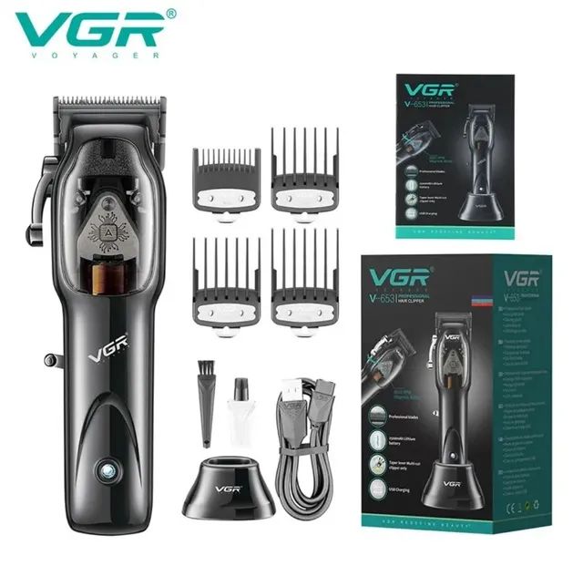 Vgr Máquina De Cortar Cabelo Profissional Prm 9000 V-653