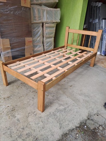 Cama de Solteiro de madeira de eucalipto - Foto 5