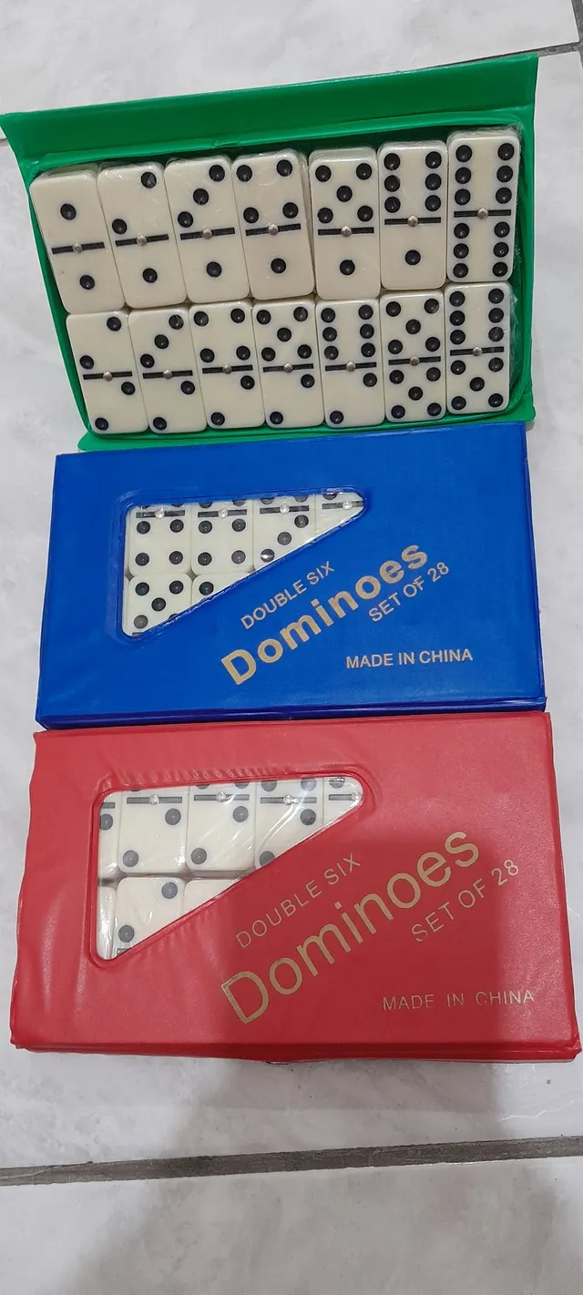 DOMINO OSSO DOMINOES GROSSO 28 PCS - Tudo para seu salão de jogos