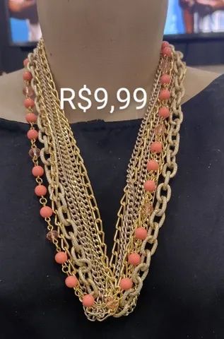 Gargantilha e colares novos 